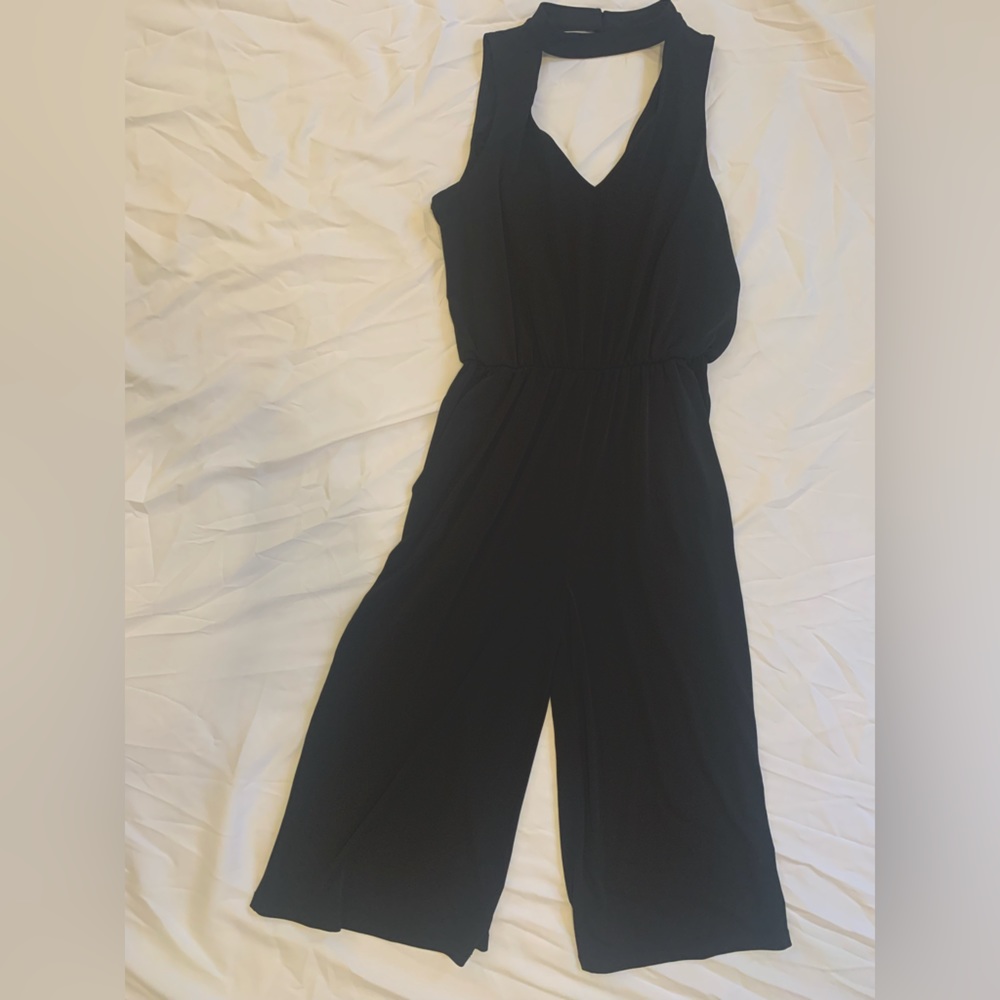 Crop legged romper